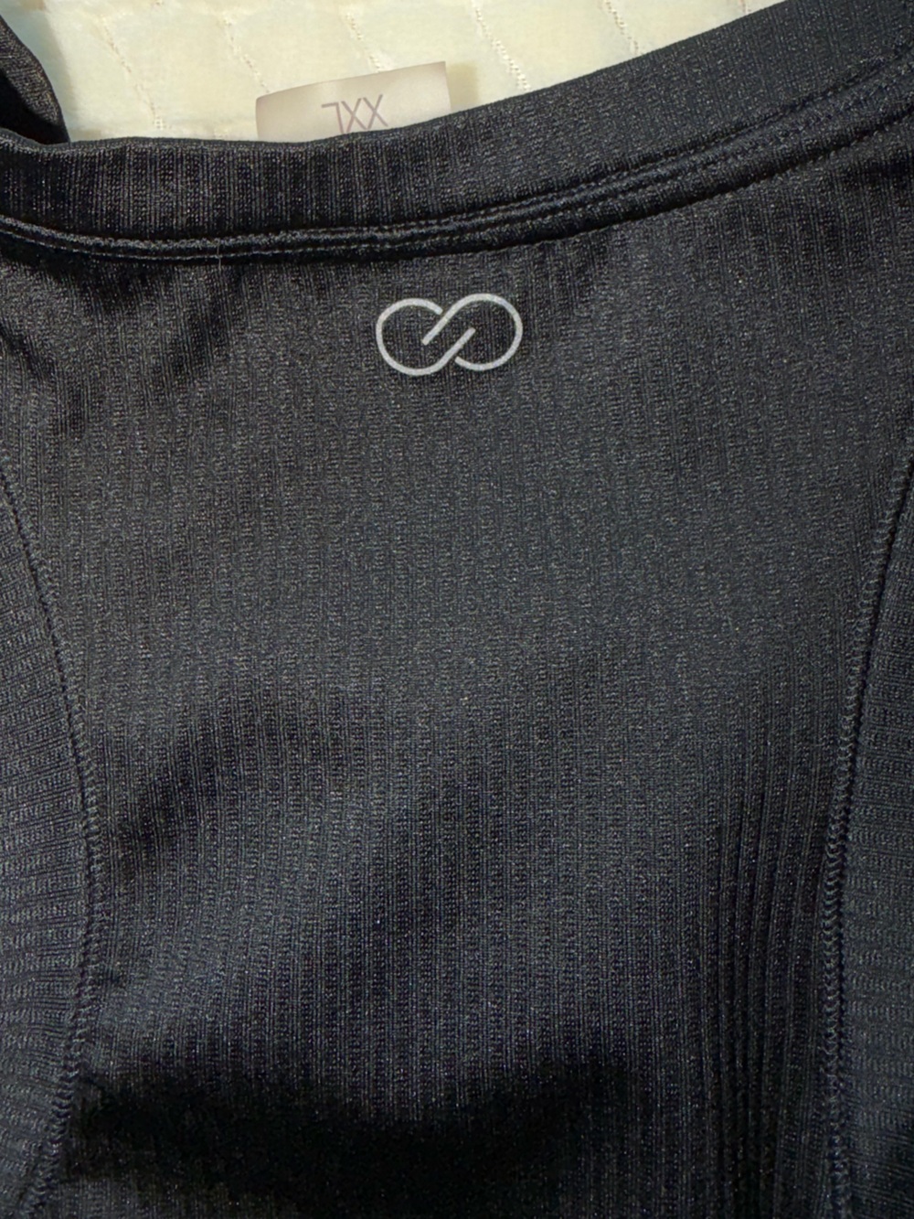 Calia by Carrie Underwood Women's Ribbed Racer Back Tank Black Size X-Large - Picture 3 of 7